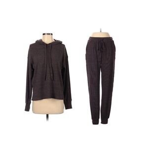 Michael Stars Brown Hoodie and Jogger Set